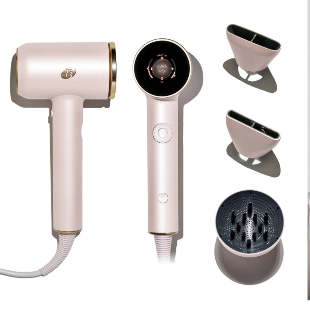 Brand new never used T3 AIRE IQ smart hair dryer and extra tools